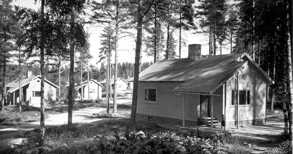 80-2974, Toivo Jäntti, Omakotitaloja, Puutalon tyyppitalo Metsäkoto